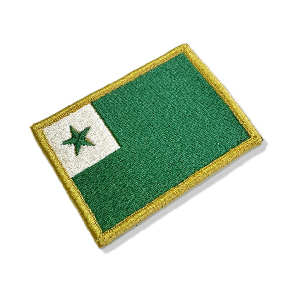 BD0179-001 Bandeira Esperanto Patch Bordado 8x5,5cm - Image 3