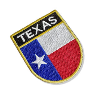 BE0415E-001 Bandeira Texas EUA Patch Bordado 6,8×8,0cm