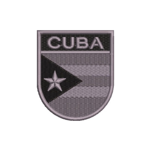 BP0010E-002 Bandeira Cuba Patch Bordado 6,8x8,0cm - Image 7