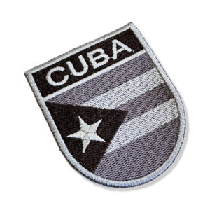 BP0010E-002 Bandeira Cuba Patch Bordado 6,8×8,0cm