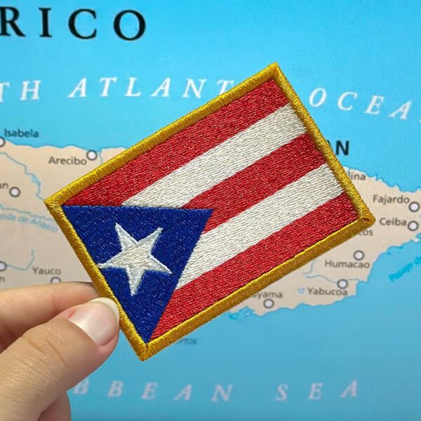 BP0101-001 Porto Rico Patch Bordado 7,5x5,0cm - Image 2