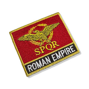 BP0234N-001 Bandeira Império Romano Patch Bordado 7,5×6,3cm