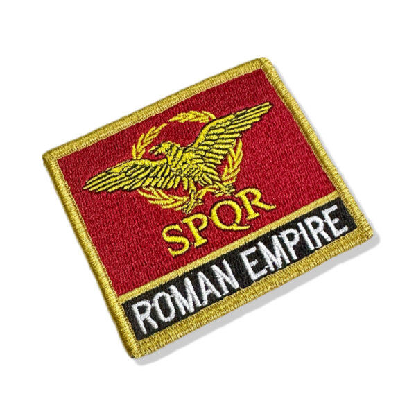 BP0234N-001 Bandeira Império Romano Patch Bordado 7,5x6,3cm - Image 3