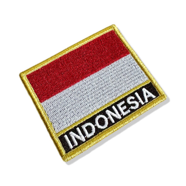 BP0419N-001 Bandeira Indonésia Patch Bordado 7,5x6,3cm - Image 3