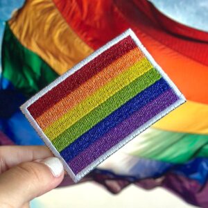 BD0178-001 Bandeira Bordada LGBT 7,5x5cm