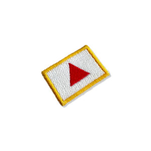 BE0048-031 Bandeira Minas Gerais Patch Bordado 3,8×2,5cm