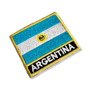 BP0032N-011 Bandeira Argentina Patch Bordado 5,7×4,8cm