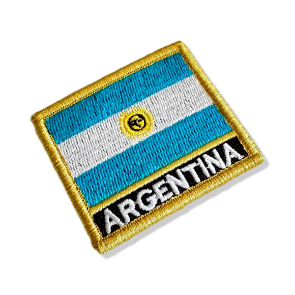 BP0032N-011 Bandeira Argentina Patch Bordado 5,7x4,8cm - Image 3