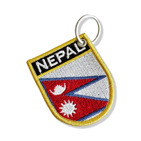 BP0041E-011 Bandeira Nepal Patch Bordado 5,7x6,8cm - Image 5