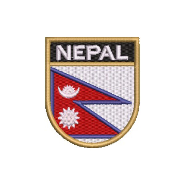 BP0041E-011 Bandeira Nepal Patch Bordado 5,7x6,8cm - Image 7