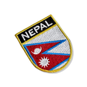 BP0041E-011 Bandeira Nepal Patch Bordado 5,7×6,8cm