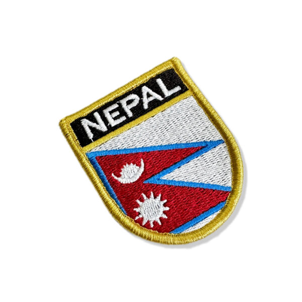 BP0041E-011 Bandeira Nepal Patch Bordado 5,7x6,8cm - Image 3