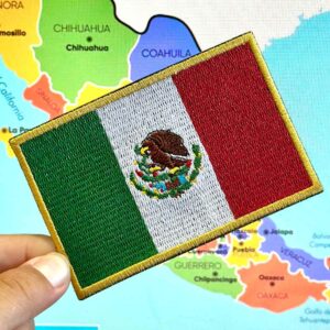 BP0050-021 México Patch Bordado 10,2×6,8cm