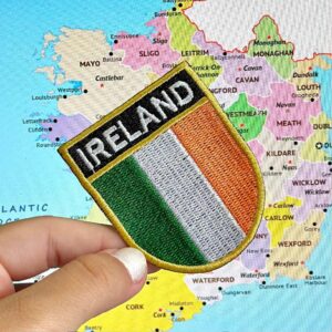 BP0059E-011 Bandeira Irlanda Patch Bordado 5,7×6,8cm