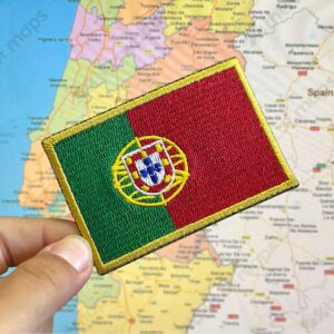 BP0071-001 Bandeira Portugal Bordada 7,5x5cm