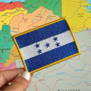 BP0105-001 Bandeira Honduras Patch Bordado 7,5×5,0cm