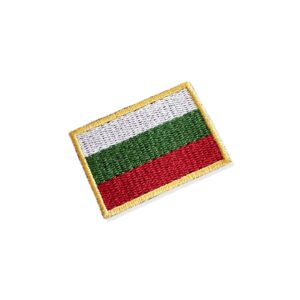 BP0204-011 Bandeira Bulgária Patch Bordado 5,7×3,8cm