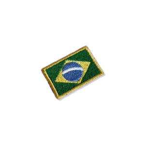 BP0403-031 Bandeira Brasil Patch Bordado 3,8×2,5cm