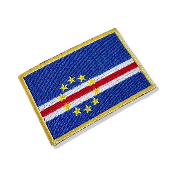 BP0434-001 Bandeira Cabo Verde Bordada 7,5x5cm