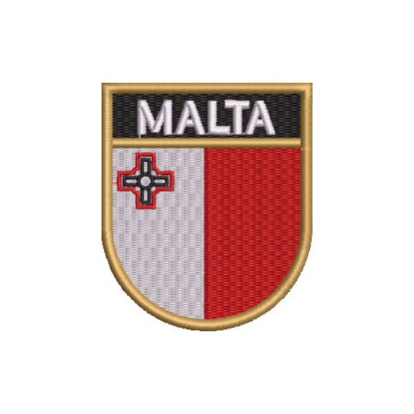 BP0435E-001 Bandeira Malta Patch Bordado 6,8x8,0cm - Image 7