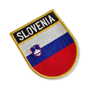 BP0443E-001 Bandeira Eslovênia Patch Bordado 6,8×8,0