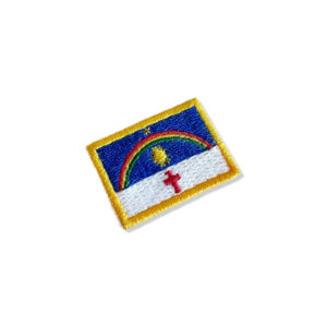 BE0420-031 Bandeira Pernambuco Patch Bordado 3,8×2,5cm