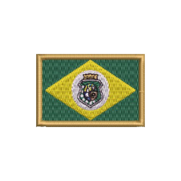 BE0427-011 Bandeira Ceará Patch Bordado 5,7x3,8cm - Image 8