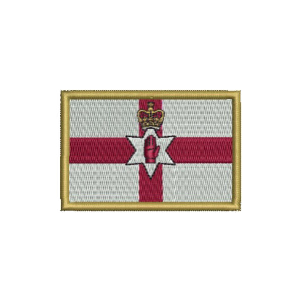 BP0215-001 Bandeira Irlanda do Norte Bordado 7,5x5,0cm - Image 8