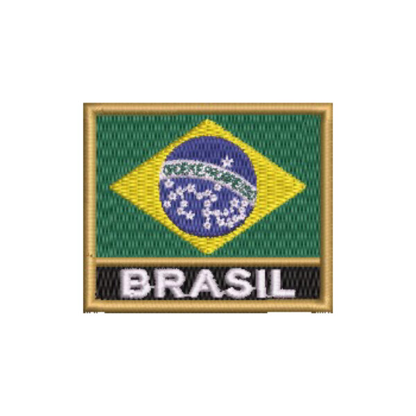 BP0403N-011 Bandeira Brasil Patch Bordado 5,7x4,8cm - Image 8