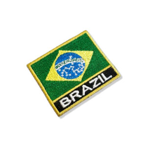 BP0403N-011 Bandeira Brasil Patch Bordado 5,7×4,8cm