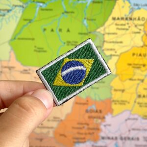 BP0403-036 Bandeira Brasil Patch Bordado 3,8×2,5cm