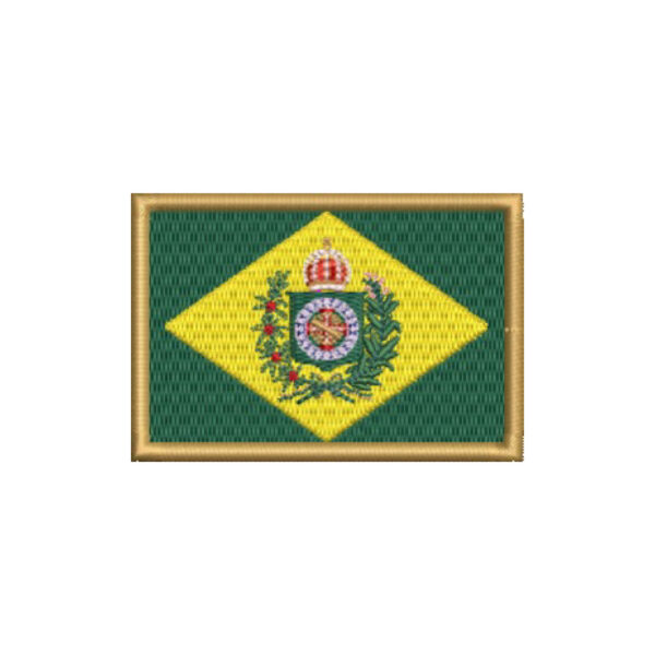 BP0407-001 Bandeira Brasil Imperial Patch Bordado 7,5x5,0cm - Image 8