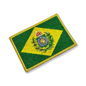 BP0407-001 Bandeira Brasil Imperial Patch Bordado 7,5×5,0cm