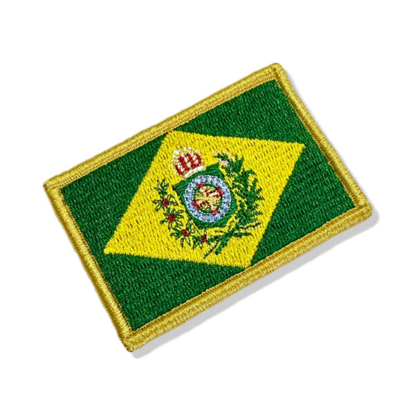 BP0407-001 Bandeira Brasil Imperial Patch Bordado 7,5x5,0cm - Image 3