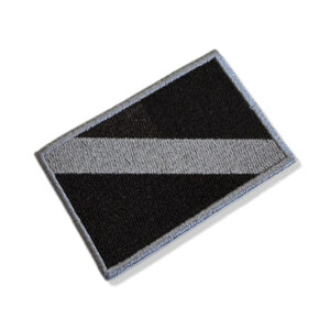 BD0175-002 Bandeira Mergulhador Patch Bordado 7,5×5,0cm