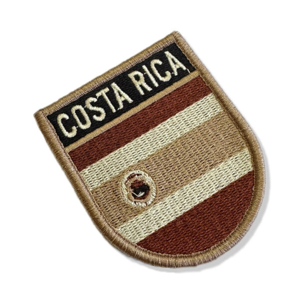 BP0201E-004 Bandeira Costa Rica Patch Bordado 6,8x8,0cm - Image 3