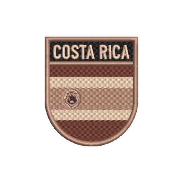 BP0201E-004 Bandeira Costa Rica Patch Bordado 6,8x8,0cm - Image 8