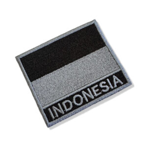 BP0419N-002 Bandeira Indonésia Patch Bordado 7,5×6,3cm