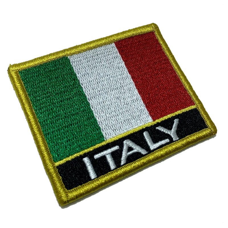 Italy Country Flag Patch – Iron On Or Sew On Embroidered Badge