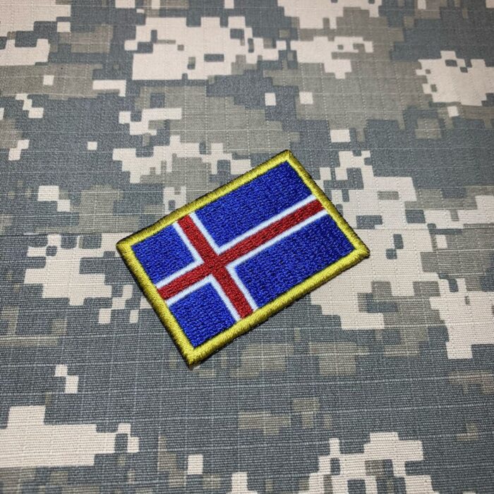 Iceland Embroidery Flag Iron-in or Sew on Patch 2.25″×1.49″ - Image 2