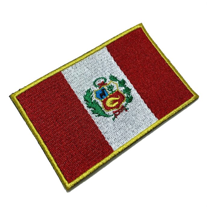 Peru - Embroidery Flag Iron-in or Sew on Patch 4″×2.67″