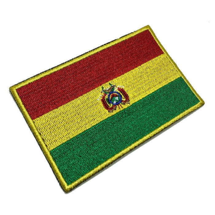 Bolivia – Embroidery Flag Iron-in or Sew on Patch 4″×2.67″