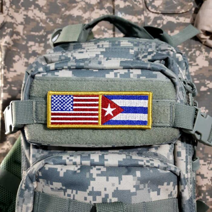 BP0055-0010-01 USA Cuba Embroidered Flag Patch 4.33″×1.5″ - Image 9