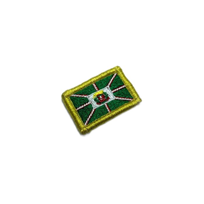 Curitiba PR Brazil - Embroidery Flag Patch With Hook Velcro®️ 1.5"x1"