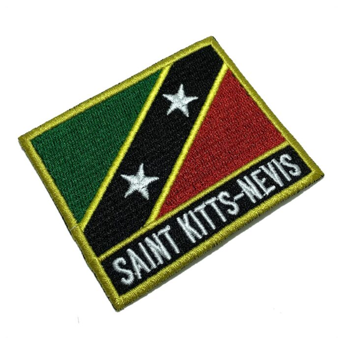 Saint Kitts And Nevis – Embroidery Flag Iron-in or Sew on Patch 3″×2.5″