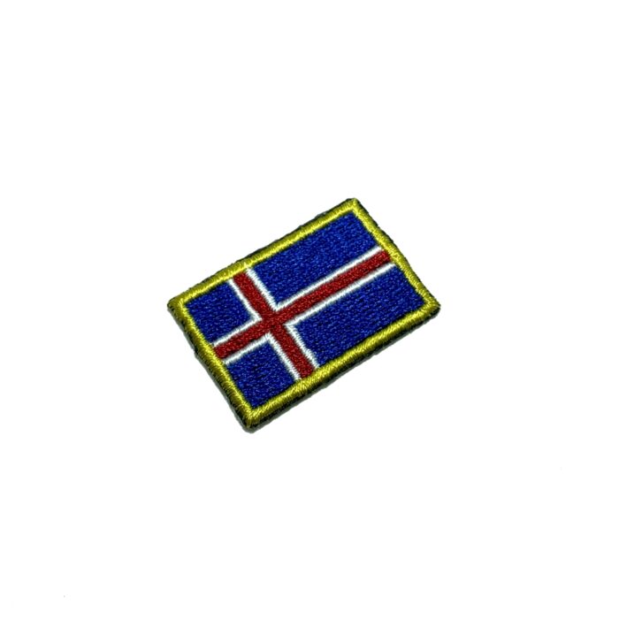 Iceland – Embroidery Flag Iron-in or Sew on Patch 2.25″×1.5″