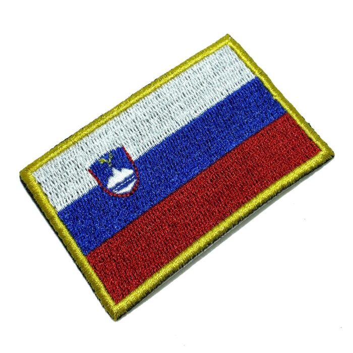 Slovenia - Embroidery Flag Iron-in or Sew on Patch 3″×2″