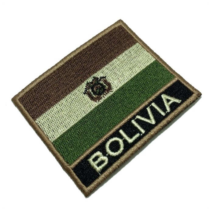 Bolivia – Embroidery Flag Iron-in or Sew on Patch 3″×2.5″