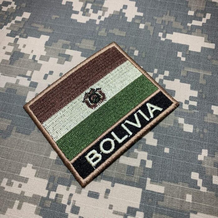 Bolivia – Embroidery Flag Iron-in or Sew on Patch 3″×2.5″ - Image 2
