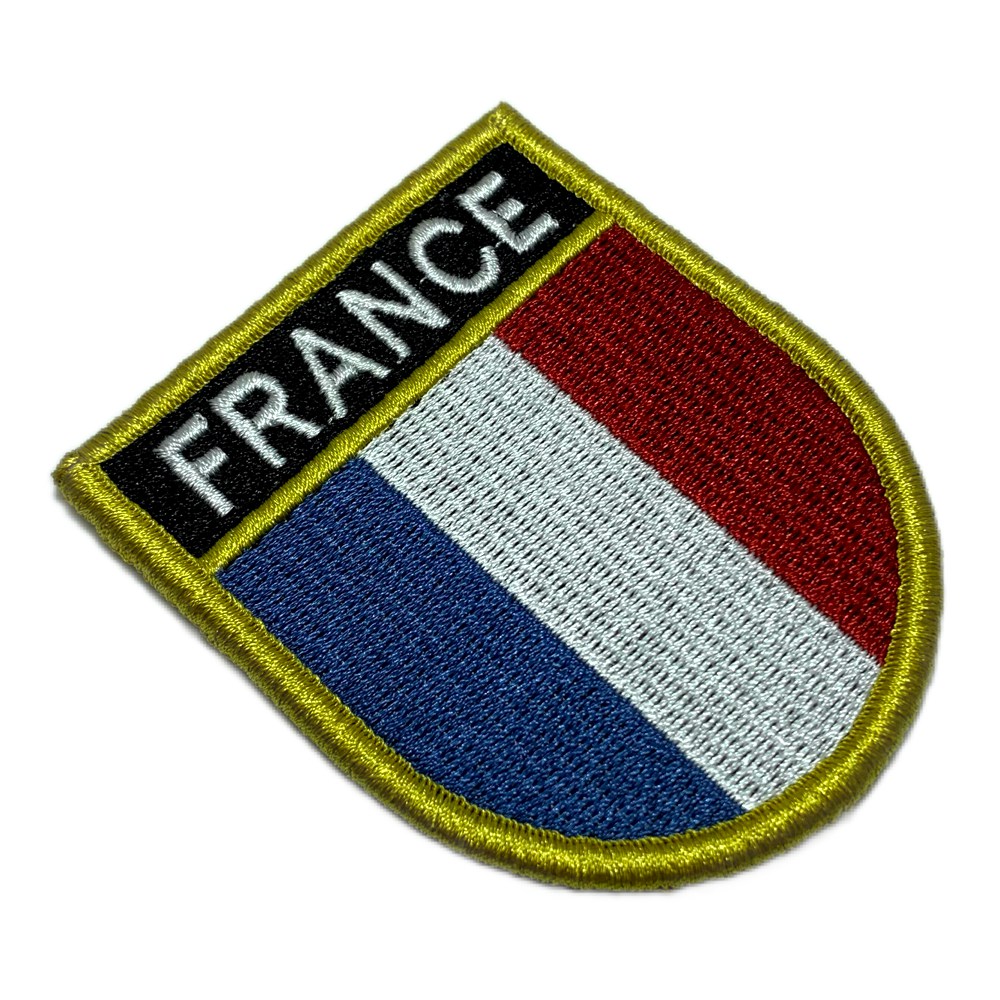 France – Embroidery Flag Patch With Hook Velcro®️ 2.68″×3.15″